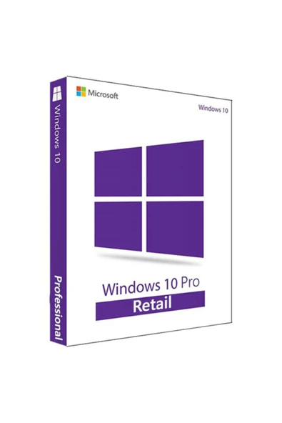 Microsoft Windows 10 Pro Türkçe Ingilizce 32 64 Bit Destekli Retail Lisans Anahtarı ürün görseli 1
