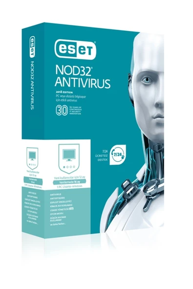 ESET NOD32 ANTIVIRUS TURKCE 1 KULLANICI