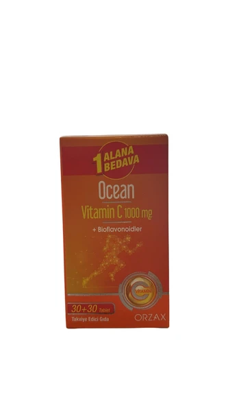 Ocean Vitamin C 1000 mg 30+30 Tablet 1 Alana 1 Bedava  850071952933 ürün görseli