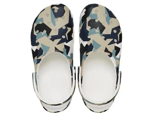 Crocs 211009-94S Geo Camo Clog Unisex Sandalet - 6