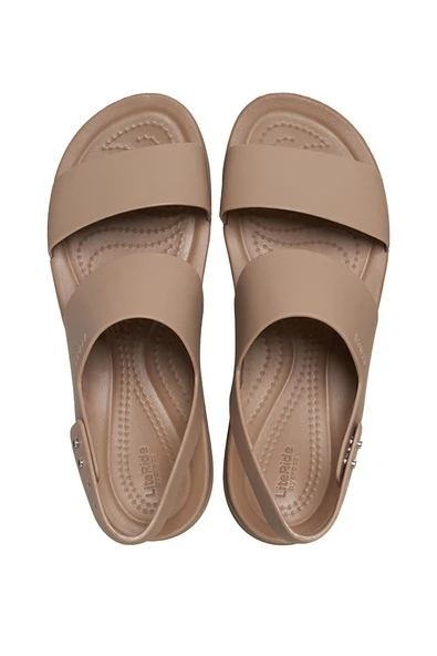 Crocs 206453-2EL Brooklyn Low Wedge Kadın Sandalet - 4