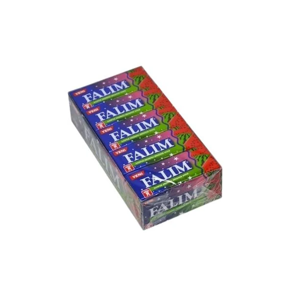 Falım Karpuz Aromalı Şekersiz Sakız 5 li 20 Adet x 140 g - 1