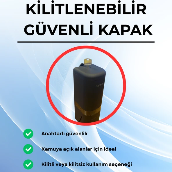 Mulpex 480 ml Siyah Duvara Monte Sıvı Sabun Dispenseri Premium Kalite ABS Gövde, Anahtarlı, Şık ve Güvenli - 4
