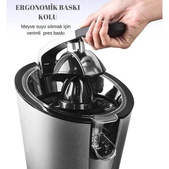Rowenger D-8036F 600watt Elektrikli Narenciye Sıkacağı Portakal Sıkacağı Meyve Sıkacağı - 3