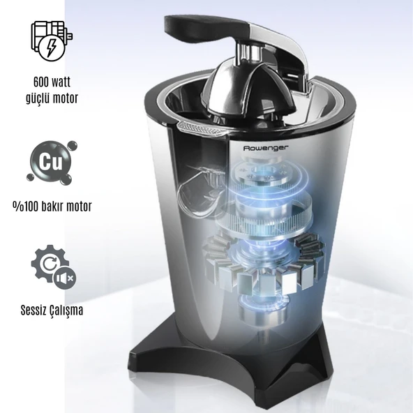Rowenger D-8036F 600watt Elektrikli Narenciye Sıkacağı Portakal Sıkacağı Meyve Sıkacağı - 2