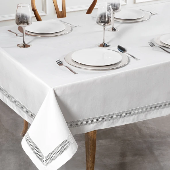 Schafer Home Suzy Masa Örtüsü 160x260 Cm 1 Parça-Krem