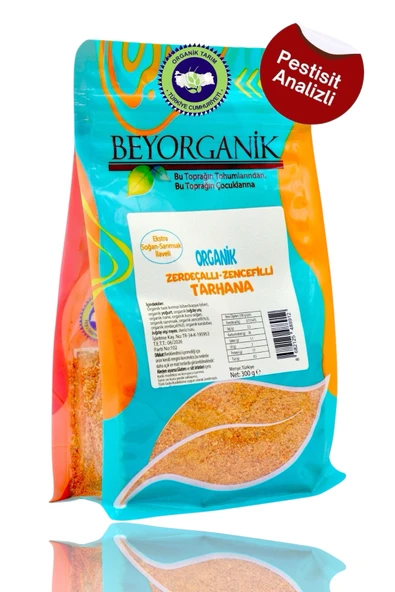 BEYORGANİK ORGANİK Zerdeçallı-zencefilli Tarhana 300gr (PESTİSİT ANALİZLİ) ürün görseli 1