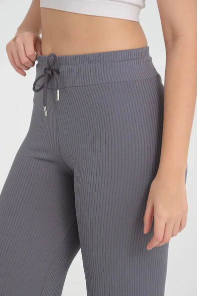 GENİŞ FİTİLLİ BOL PAÇA TAYT BÜYÜK BEDEN - Resim 2