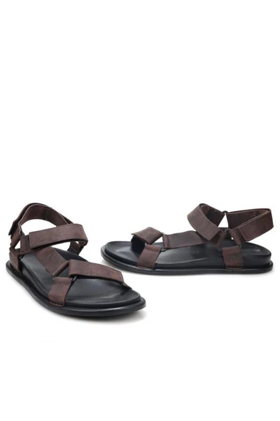 Pisagor Ps-33770 Erkek Ortopedik Deri Sandalet - 3