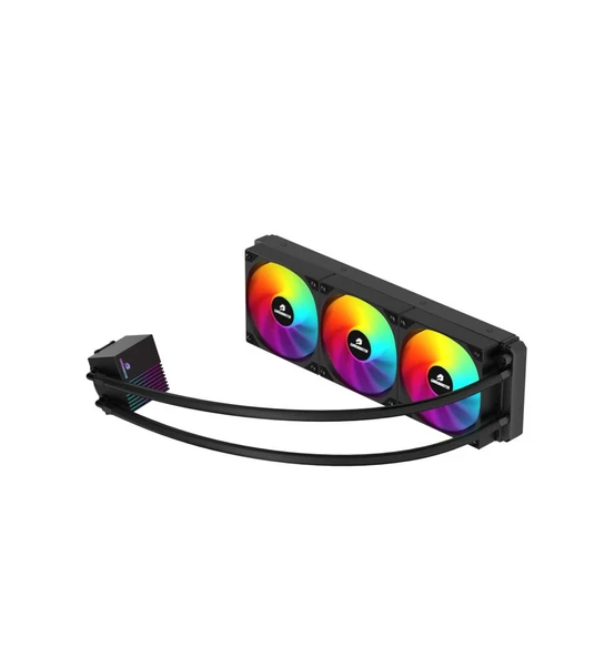 GameBooster PRIME P360B Rainbow Fanlı LGA1700/AM5 Uyumlu 360mm Fan Cpu Sıvı Soğutucu (Siyah) - 2