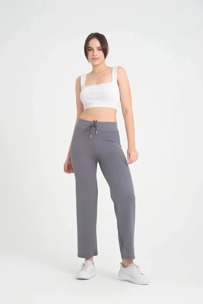 GENİŞ FİTİLLİ BOL PAÇA TAYT BÜYÜK BEDEN - Resim 3