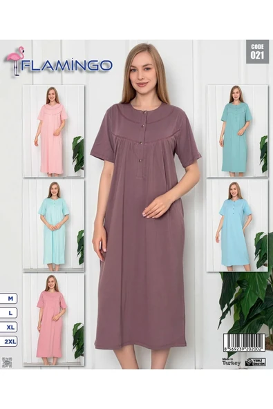 Uzun Kollu Düz Anne Gecelliği ürün görseli