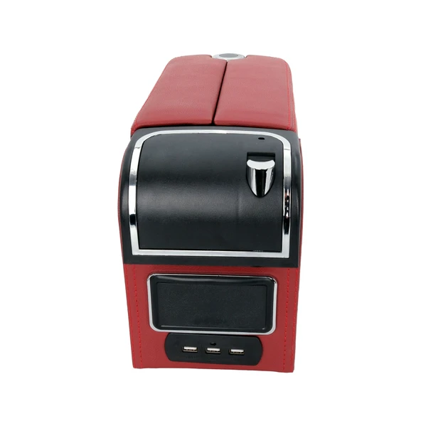 Usb Aktarmalı Universal Kolçak Kol Dayama Çift Açılır Kırmızı Renk - 8