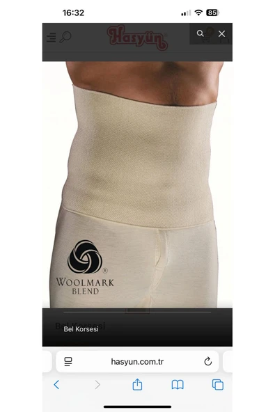 %75 Yün Geçirmeli Bel Korse ürün görseli