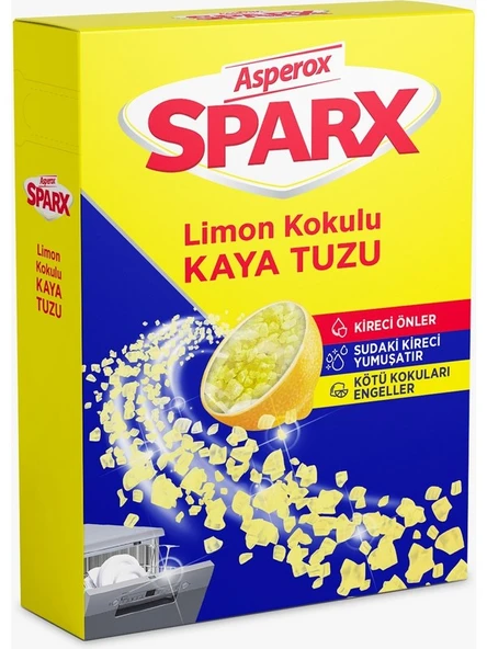 Sparx Limon Kokulu Bulaşık Makinesi Kaya Tuzu 1, 5 kg ürün görseli