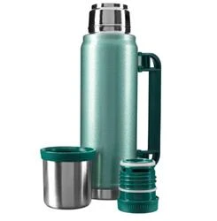 S-link SL-TM13 Yeşil Kumlama Boya 750ML Iç 304  Plastik Kulp Ve Portatif Paslanmaz Çelik Termos Kupa - 2