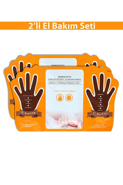 YUMUŞAK MUCİZEVİ SOYULAN EL PEELİNG MASKESİ 2'Lİ - 1
