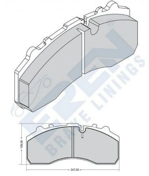 DISK BALATA E.M AXOR ACTROS DORSE BALATASI ORGANIK 29087 2910 ürün görseli