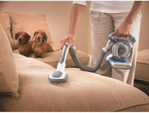 Black + Decker Pd1420Lp Şarjlı El Süpürgesi, Plastik, Maviik Mavi - Resim 3