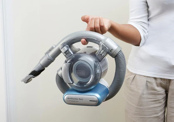 Black + Decker Pd1420Lp Şarjlı El Süpürgesi, Plastik, Maviik Mavi - Resim 2