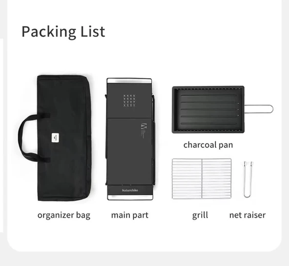 Naturehike Grill Barbecue + Karlanabilir Masalı SANDSTONE - 2