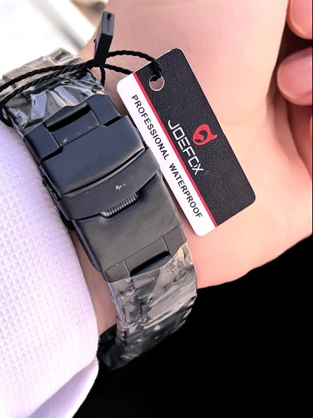 Joefox Çelik Kordon Dijital Ve Analog 2 Yıl Garantili 3 Atm Suya Dayanıklı Erkek Kol Saati JOE2.LC05 - Resim 4