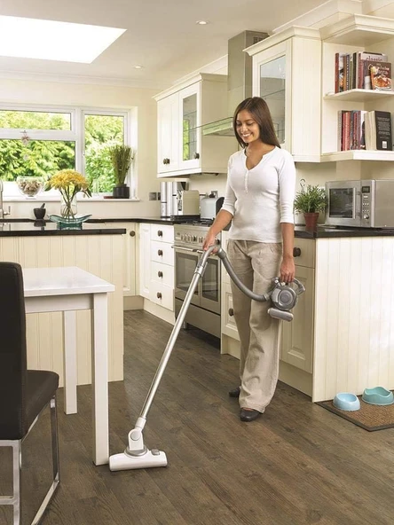 Black + Decker PD1820LF-QW Flexi Esnek Hortum Siklonik Sistem Şarjlı Süpürge, Gri - Resim 2