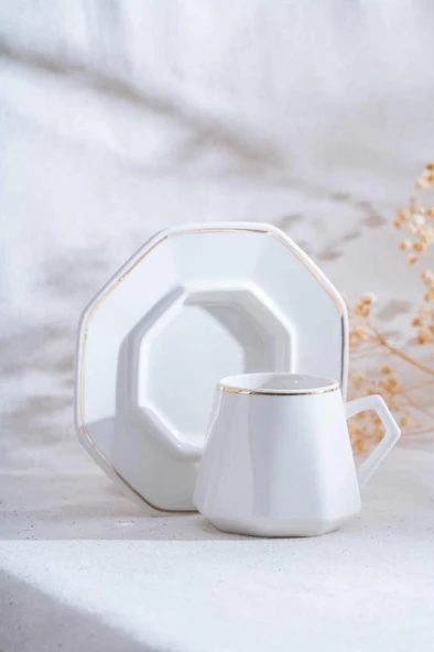 Elara Gold 6 Kişilik Kahve Fincanı Takımı - 90 ml ürün görseli