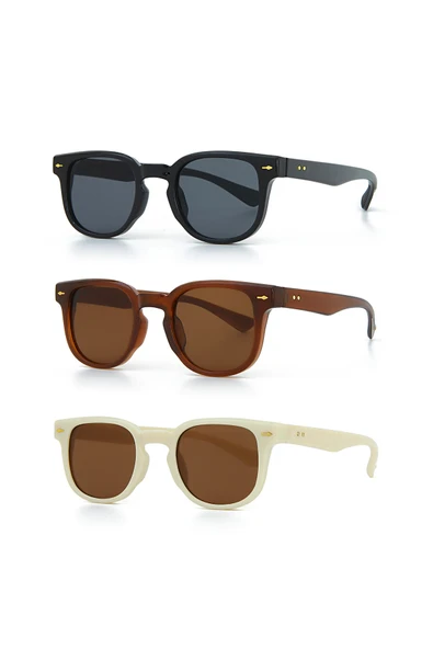 UNISEX GÜNEŞ GÖZLÜĞÜ 3'LÜ SET ürün görseli