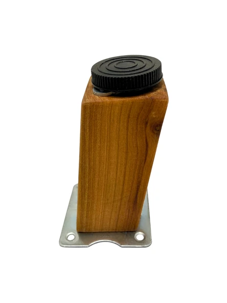 Kale Eğimli Ayarlı Ahşap Ayak Mobilya Masa ve Dolap Ayağı(KİRAZ)(KİRAZ AĞACI) Kiraz 15cm 15cm - 1 ADET - Resim 3