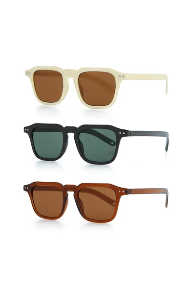 UNISEX GÜNEŞ GÖZLÜĞÜ 3'LÜ SET ürün görseli