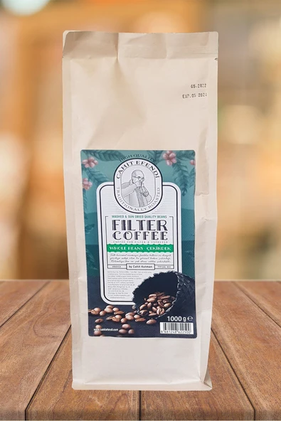 Cahit Efendi Kahveleri  Öğütülmemiş Çekirdek 1000 Gr. Filtre Ve Espresso Için