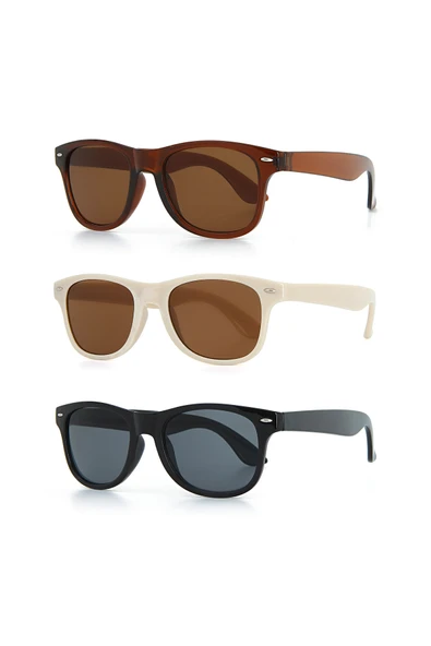 UNISEX GÜNEŞ GÖZLÜĞÜ 3'LÜ SET ürün görseli