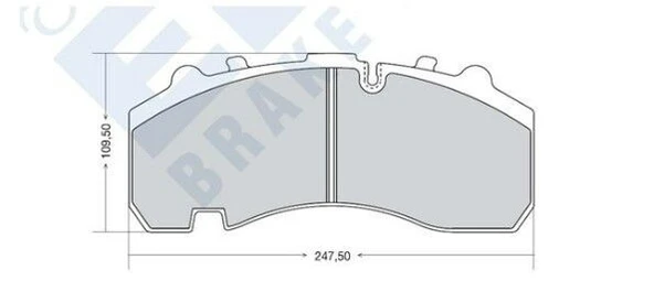 DISK BALATA E.M AXOR ACTROS DORSE BALATASI ORGANIK 29167 ürün görseli