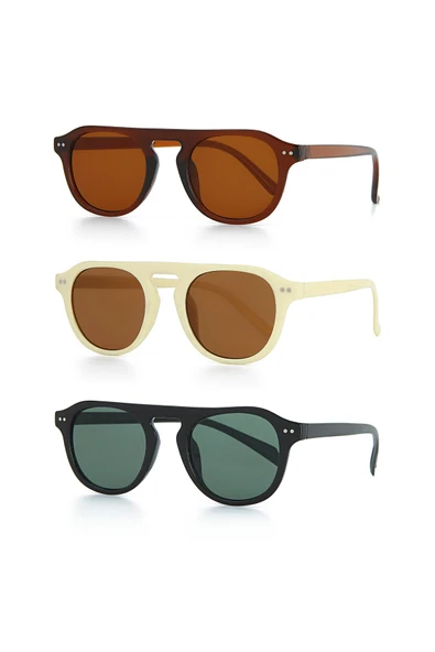 UNISEX GÜNEŞ GÖZLÜĞÜ 3'LÜ SET ürün görseli