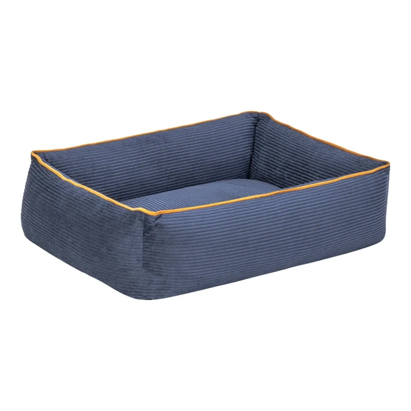 Pet Comfort Golf  Kedi ve Köpek Yatağı Parliament Mavi w Hardal Biye XS 55x45cm - Resim 2