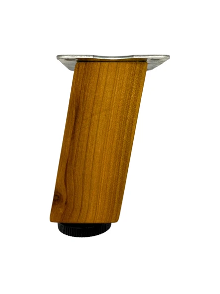 Kale Eğimli Ayarlı Ahşap Ayak Mobilya Masa ve Dolap Ayağı(KİRAZ)(KİRAZ AĞACI) Kiraz 15cm 15cm - 1 ADET - Resim 2