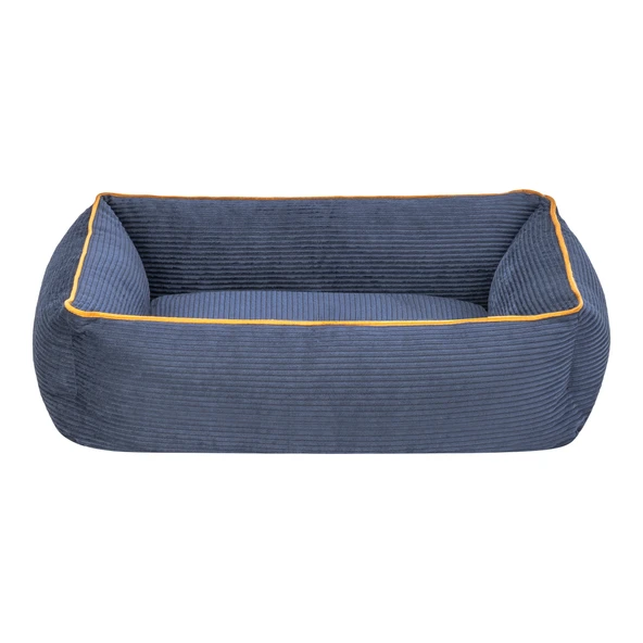 Pet Comfort Golf  Kedi ve Köpek Yatağı Parliament Mavi w Hardal Biye XS 55x45cm ürün görseli