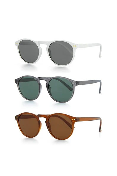 UNISEX GÜNEŞ GÖZLÜĞÜ 3'LÜ SET ürün görseli