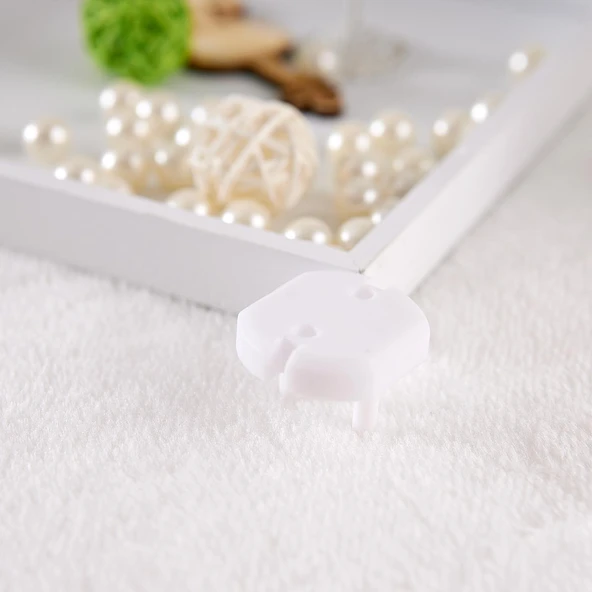 10 Adet Beyaz Yeniden Kullanılabilir ve Evrensel Priz Koruyucu Set - 3