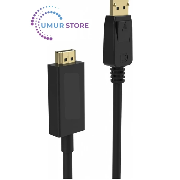 IDPH-18T Displayport To Hdmi Kablo 1.8mt - Resim 3