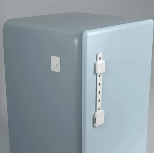 Play Safe Diamond Çok Fonksiyonlu  Ayarlanabilir Uzun Güvenlik Kilidi Beyaz - Resim 2