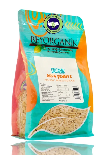 BEYORGANİK Organik Sütsüz Yumurtasız Arpa Şehriye 300gr ürün görseli 1