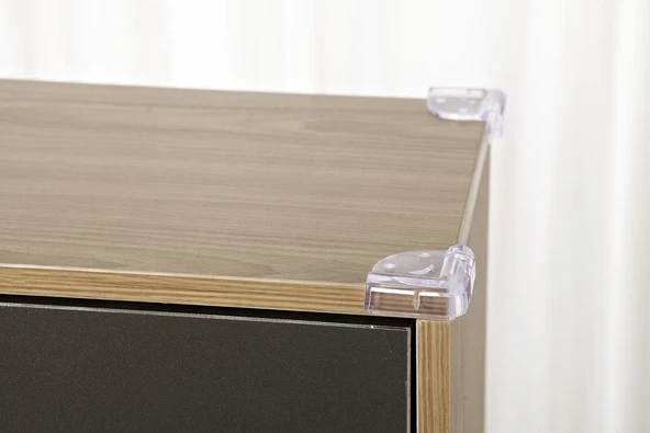 4'lü Silikon Oluklu Şeffaf Köşe Koruyucu - Resim 7