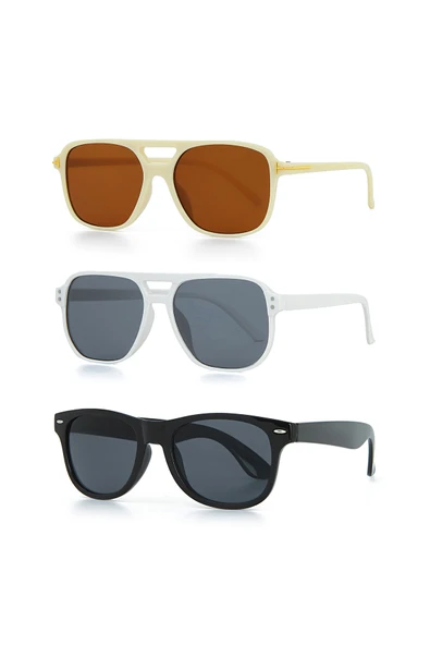 UNISEX GÜNEŞ GÖZLÜĞÜ 3'LÜ SET ürün görseli