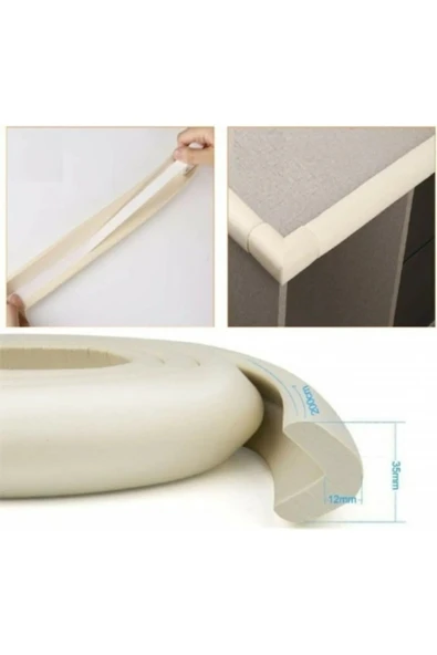 Jumbo 2 Mt. Kenar Ve 4 Ad. Köşe Koruyucu Krem - Resim 3