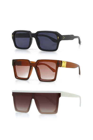 UNISEX GÜNEŞ GÖZLÜĞÜ 3'LÜ SET ürün görseli