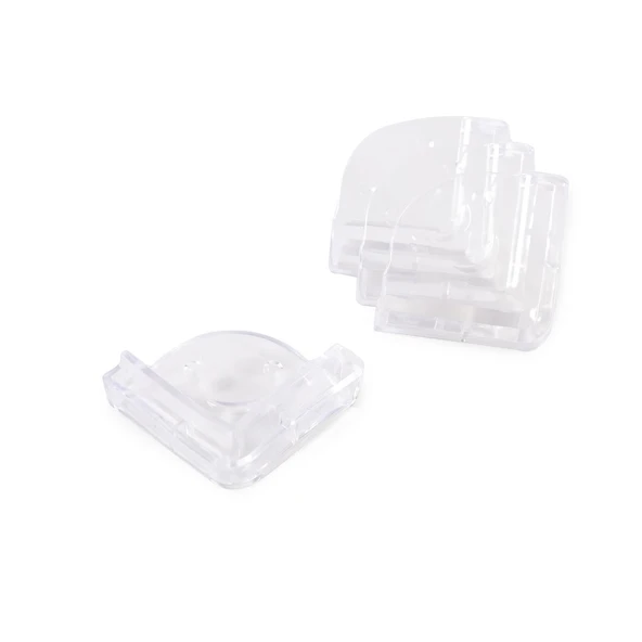 4'lü Silikon Oluklu Şeffaf Köşe Koruyucu - Resim 4