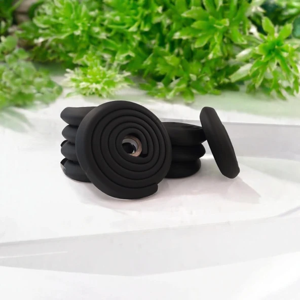 10'lu Jumbo 2 Mt. Kenar Ve 4 Ad. Köşe Koruyucu Set Siyah - Resim 2