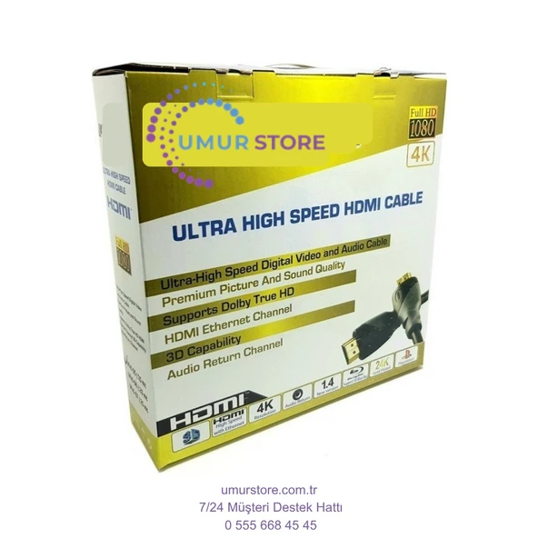3 m Full Hd 4K UHD HDMI Kablo - 2